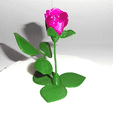 Rose rouge 360.gif My synthetic flower